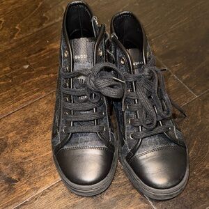 Gucci Black Lace-Up High-Tops